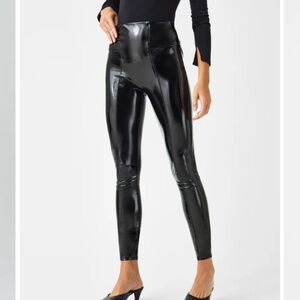 Spanx patent leather leggings